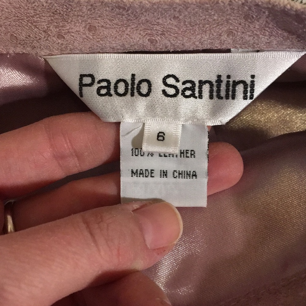 Gorgeous pastel pink 100% leather miniskirt - Picture 4 of 11